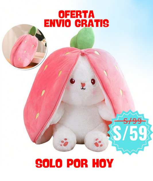 PELUCHE TRANSFORMABLE 2 EN 1 FRUTA